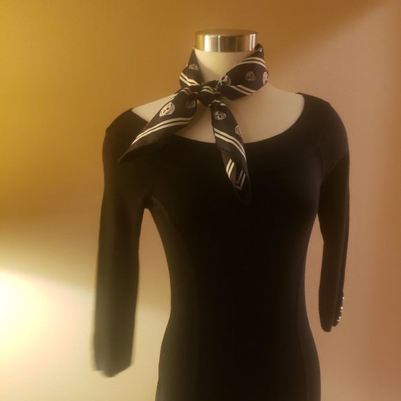 White House Black Market Black Sweater Dress XS - Picture 13 of 13